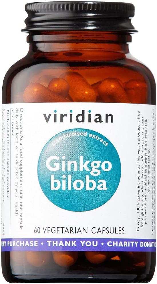Viridian Ginkgo Biloba Ext. Estandarizado de Hoja 60 Vcaps-1
