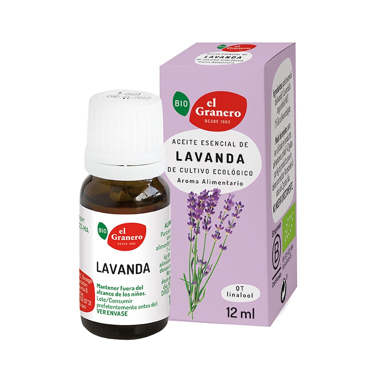 El Granero Integral Aceite Esencial de Lavanda Bio 12 ml-1