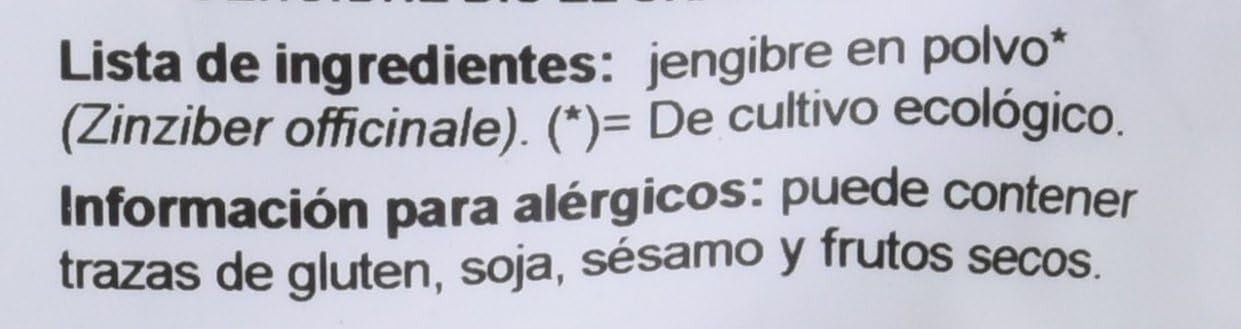 El Granero Integral Jengibre Polvo Bio 150 g-4