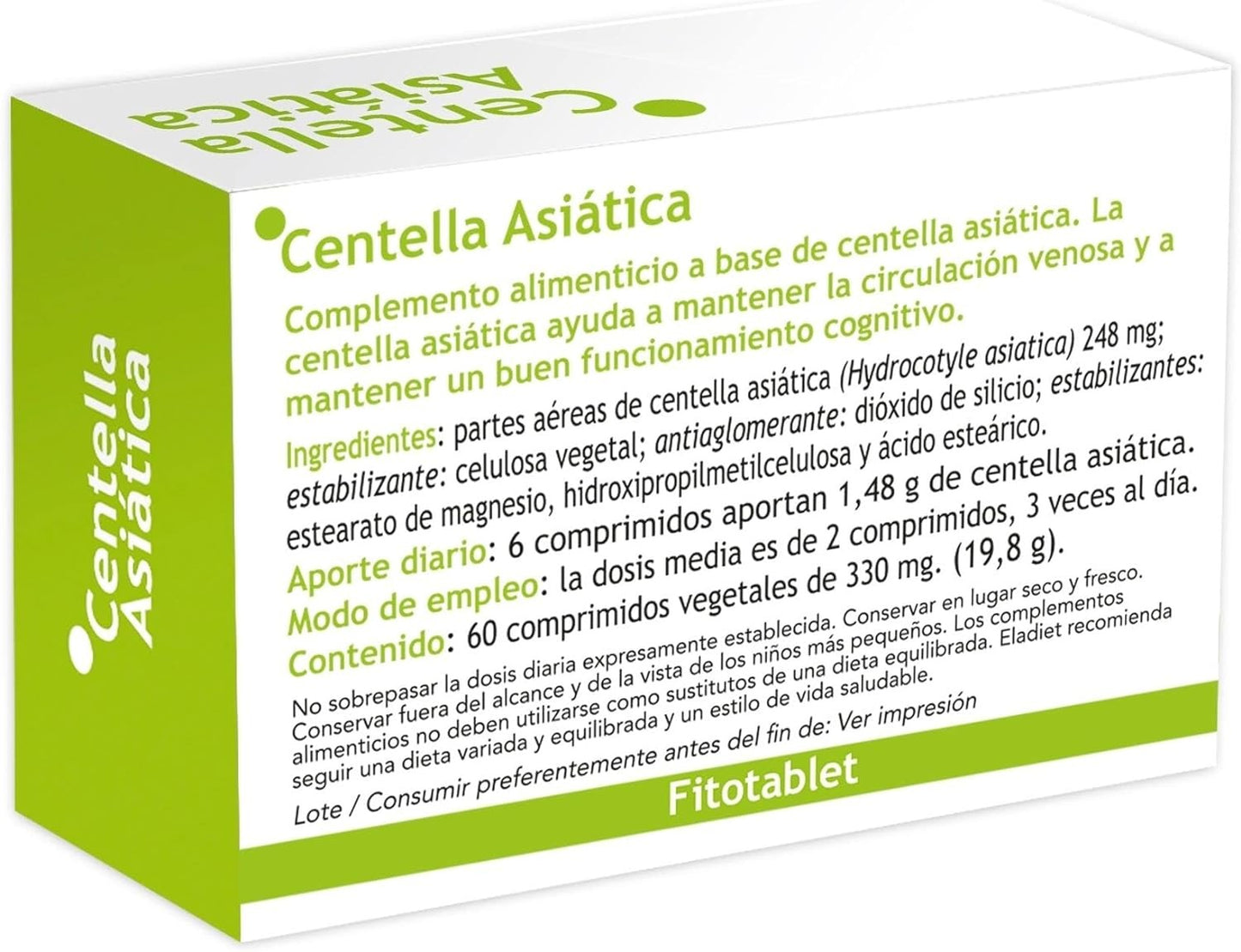 Eladiet Centella Asiatica Fitotablet 60 Comprimidos-2