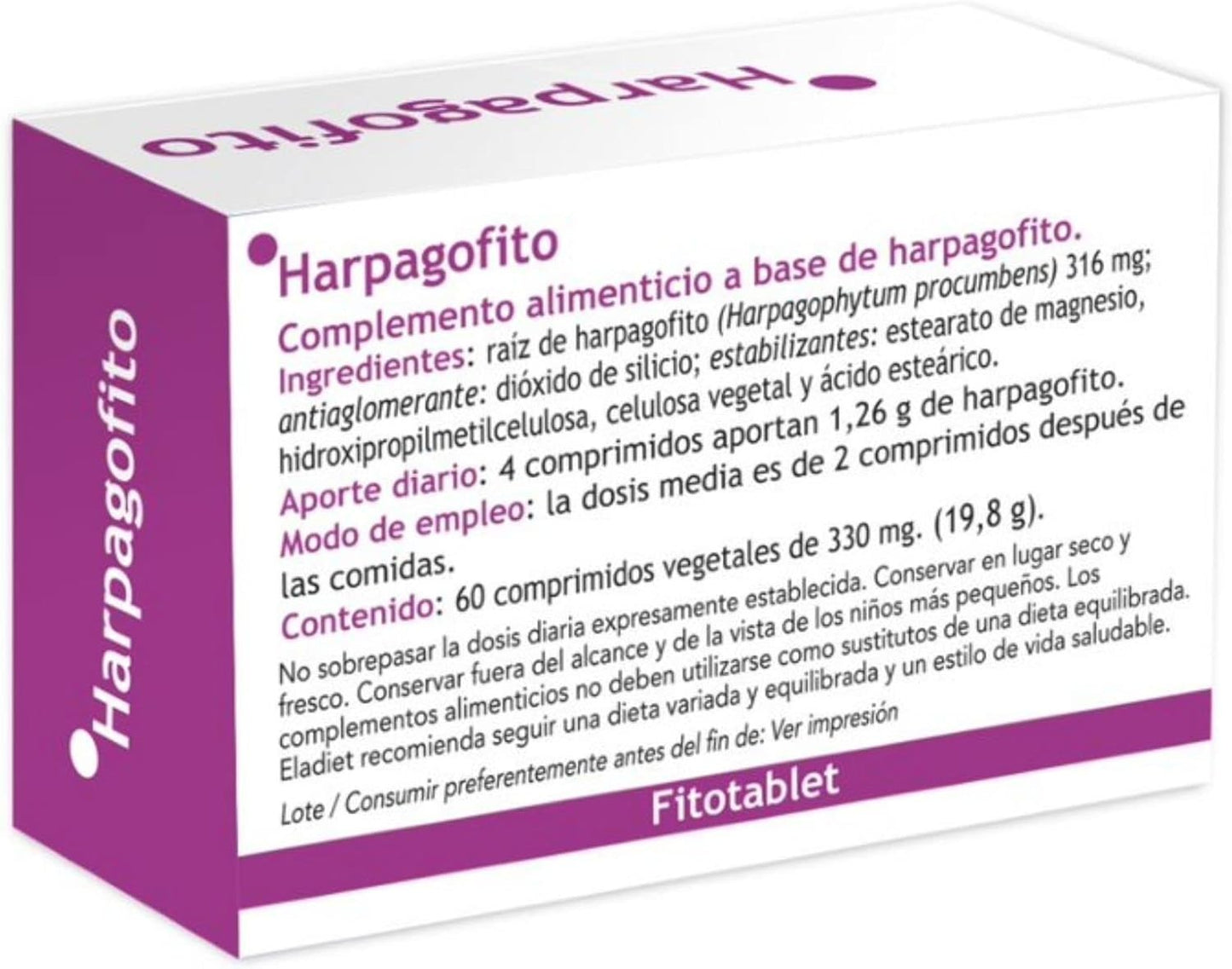 Eladiet Harpagofito Fitotablet 60 Comprimidos-2