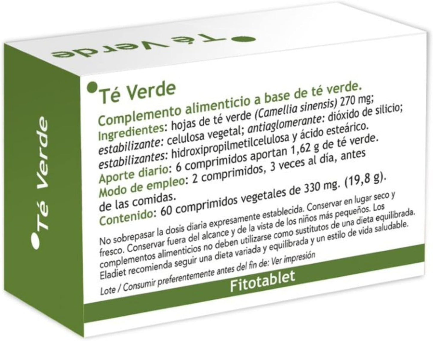 Eladiet Te Verde Fitotablet 60 Comprimidos-2