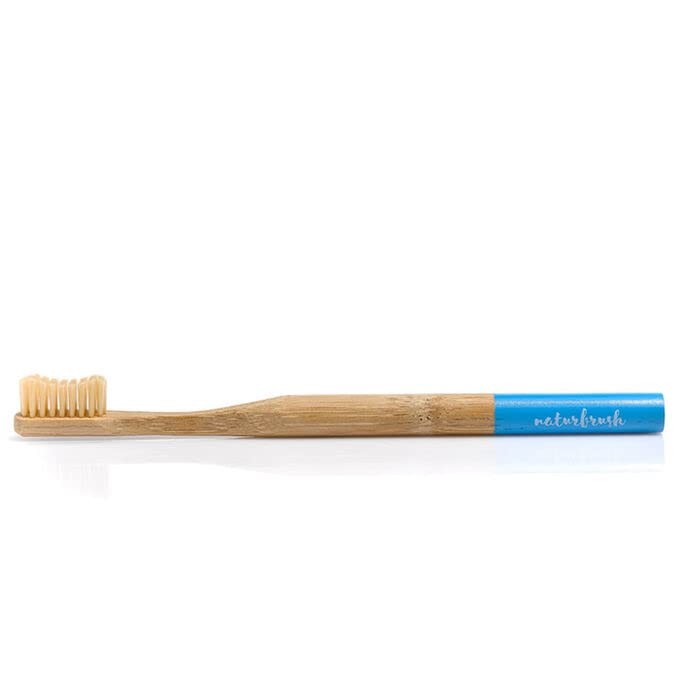 Naturbrush Cepillo de Dientes de Bambu Adulto Azul-1