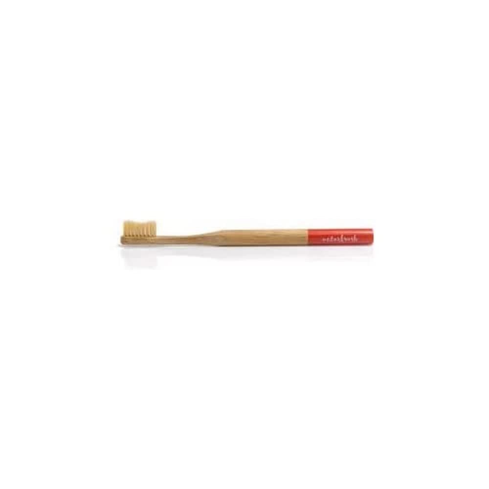 Naturbrush Cepillo de Dientes de Bambu Adulto Rojo-1