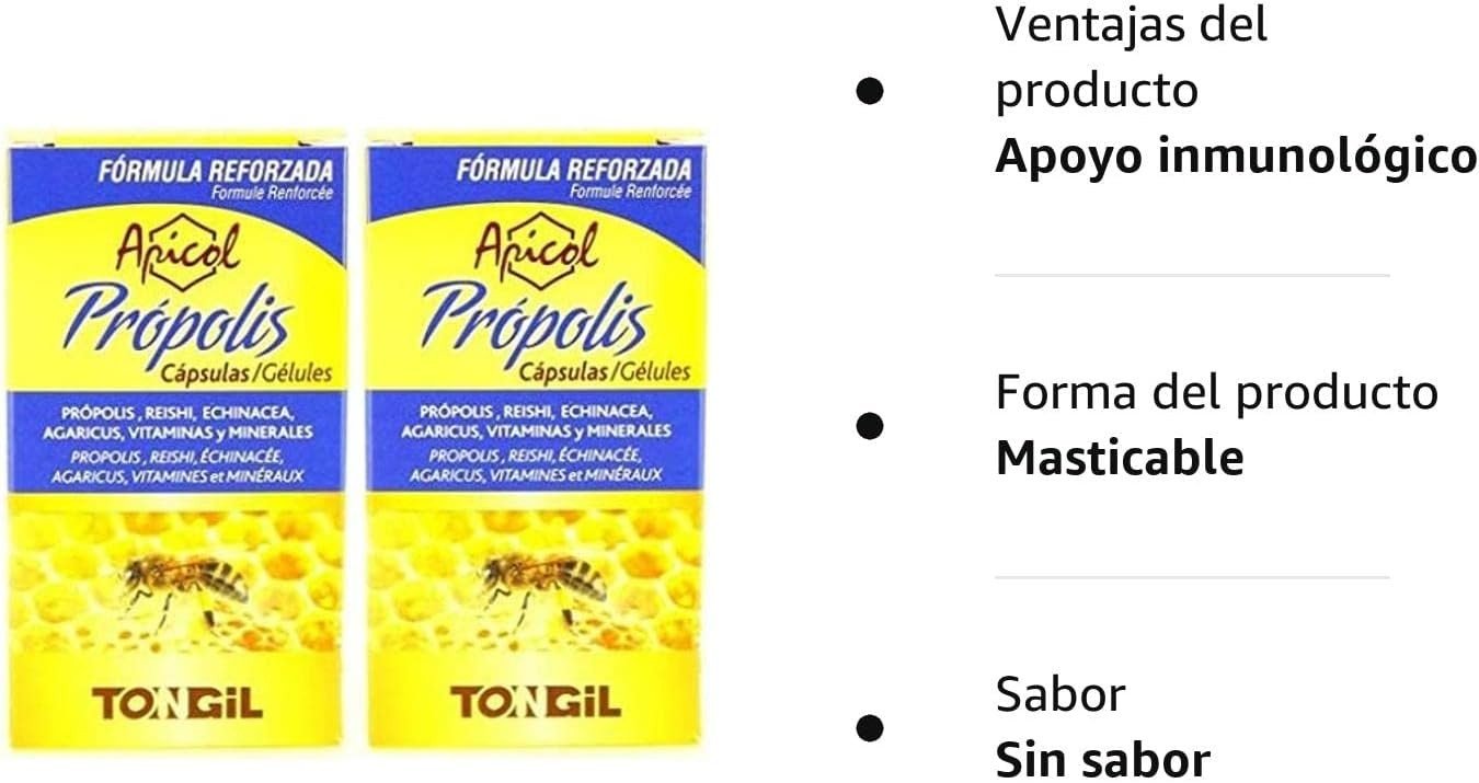 Tongil Apicol Propolis 40 Cápsulas Vegetales-3