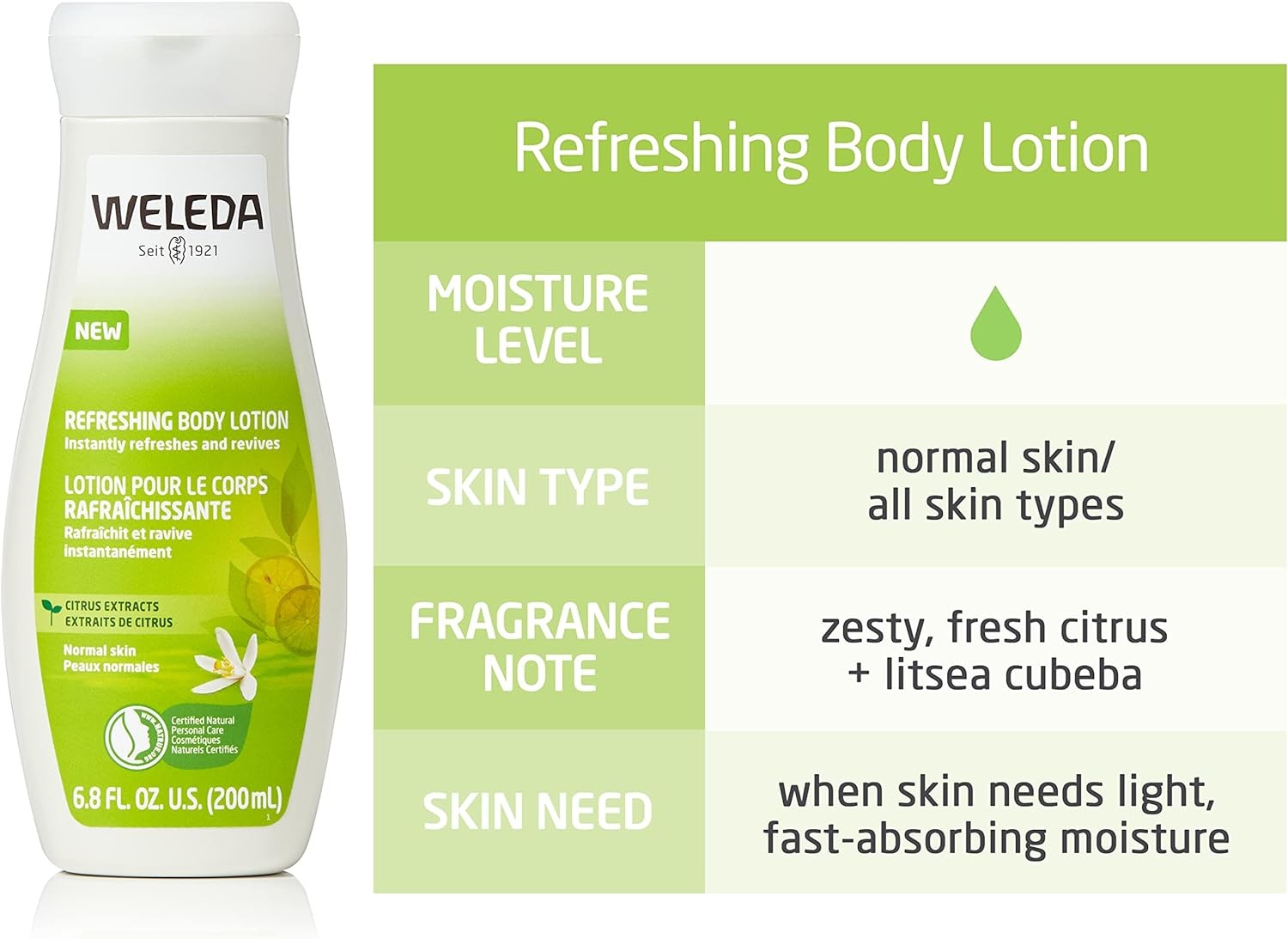 Weleda Cosmética Leche Corporal Hidratante de Citrus Bio 200 ml-3