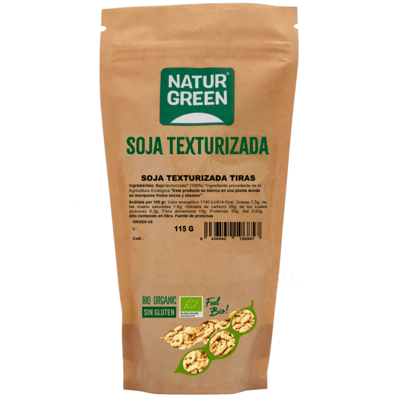 Naturgreen Soja Texturizada Tiras Bio 115g-1