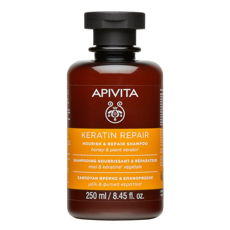 Apivita Champú Keratin Repair Nuritivo y Reparador 250ml-1