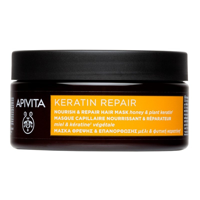Apivita Mascarilla Capilar Keratin Repair Nutritiva y Reparadora 200ml-1