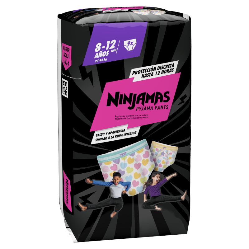 Dodot Ninjamas Carry Pack Corazón Talla 8 - 9 uds.-1