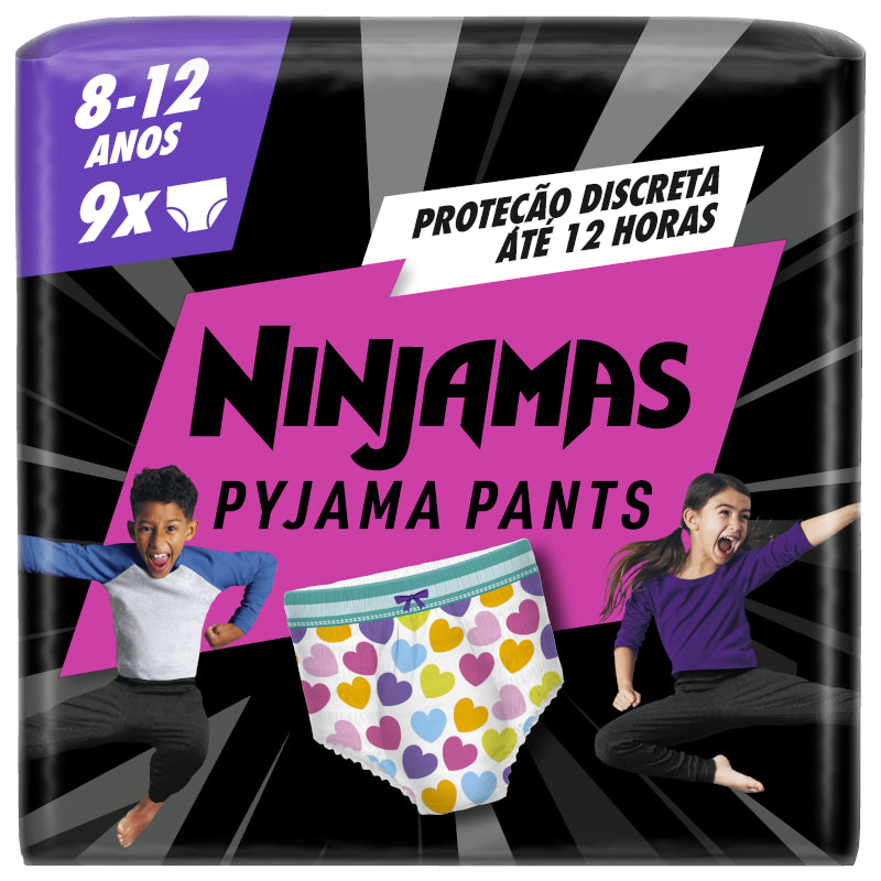 Dodot Ninjamas Carry Pack Corazón Talla 8 - 9 uds.-12