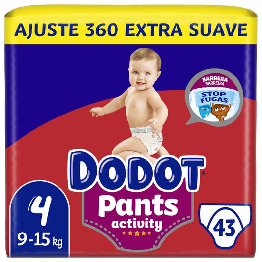 Dodot Pants Activity Extra Jumbo Pack Talla 4 - 43 uds.-1