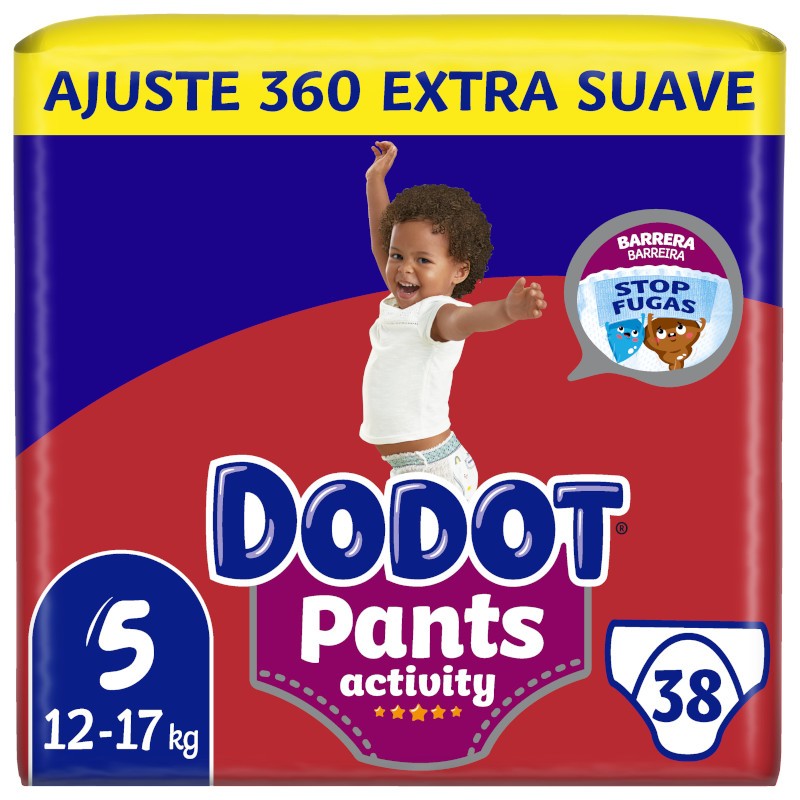 Dodot Pants Activity Extra Jumbo Pack Talla 5 - 38 uds.-1