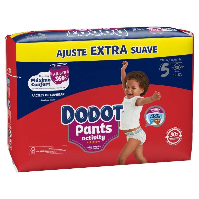 Dodot Pants Activity Extra Jumbo Pack Talla 5 - 38 uds.-3