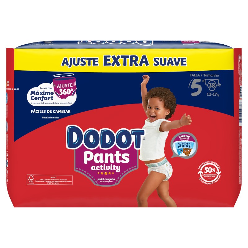 Dodot Pants Activity Extra Jumbo Pack Talla 5 - 38 uds.-4