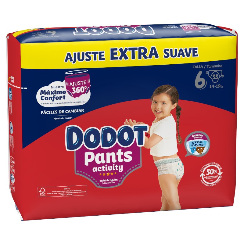Dodot Pants Activity Extra Jumbo Pack Talla 6 - 35 uds.-4