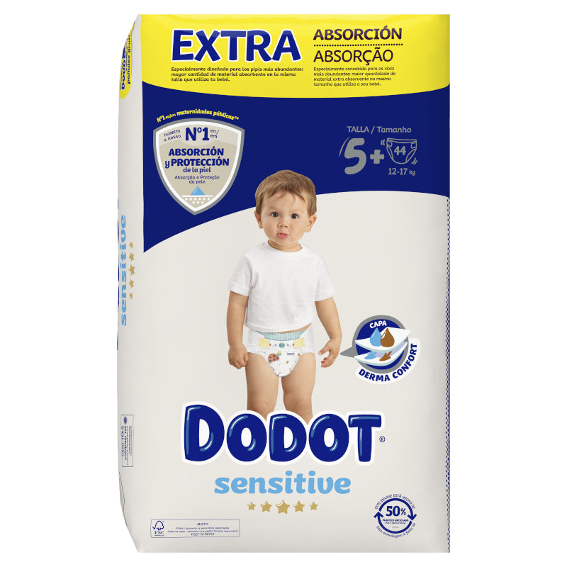 Dodot Sensitive Extra-Jumbo Pack Talla 5 - 44 uds.-2