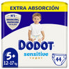 Dodot Sensitive Extra-Jumbo Pack Size+ 5 - 44 units.