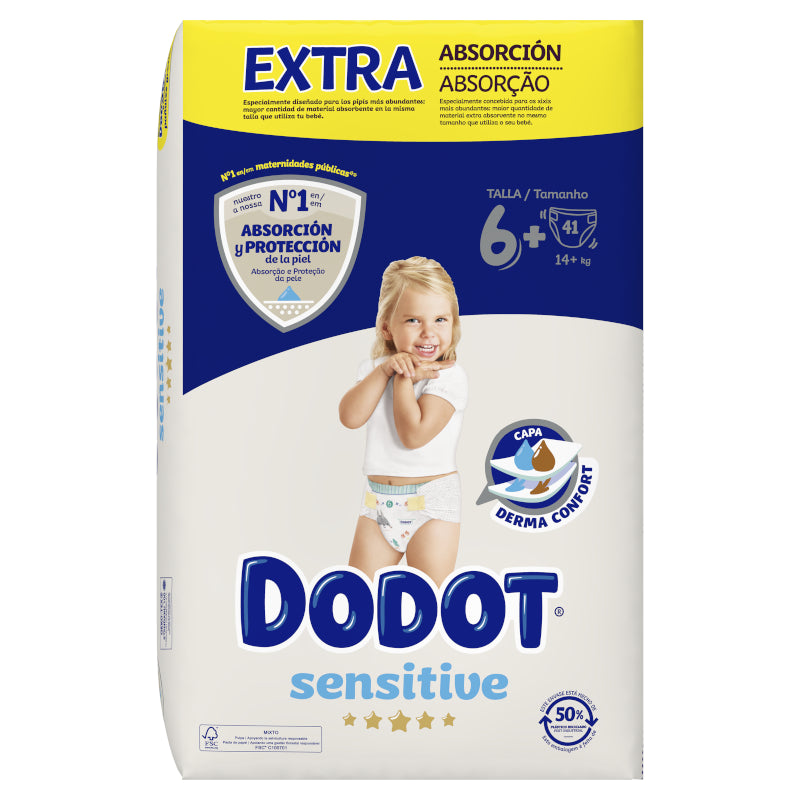 Dodot Sensitive Extra-Jumbo Pack Talla 6 - 41 uds.-2