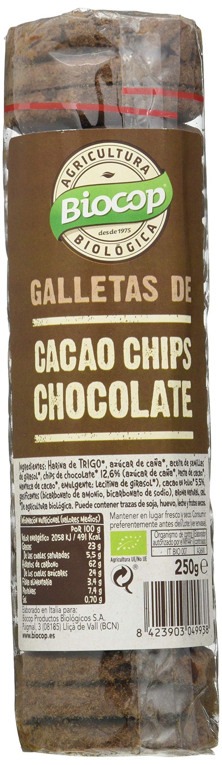 Biocop Galleta Cacao Chocolate Biocop 250 g-1