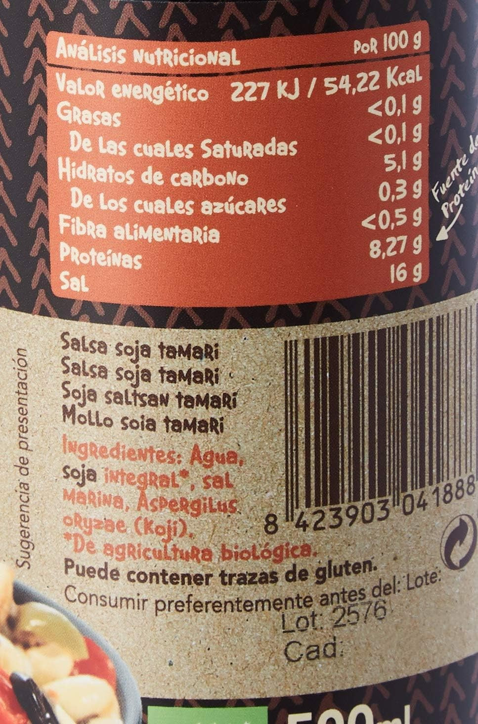 Biocop Salsa Soja Tamari Biocop 500 ml-2