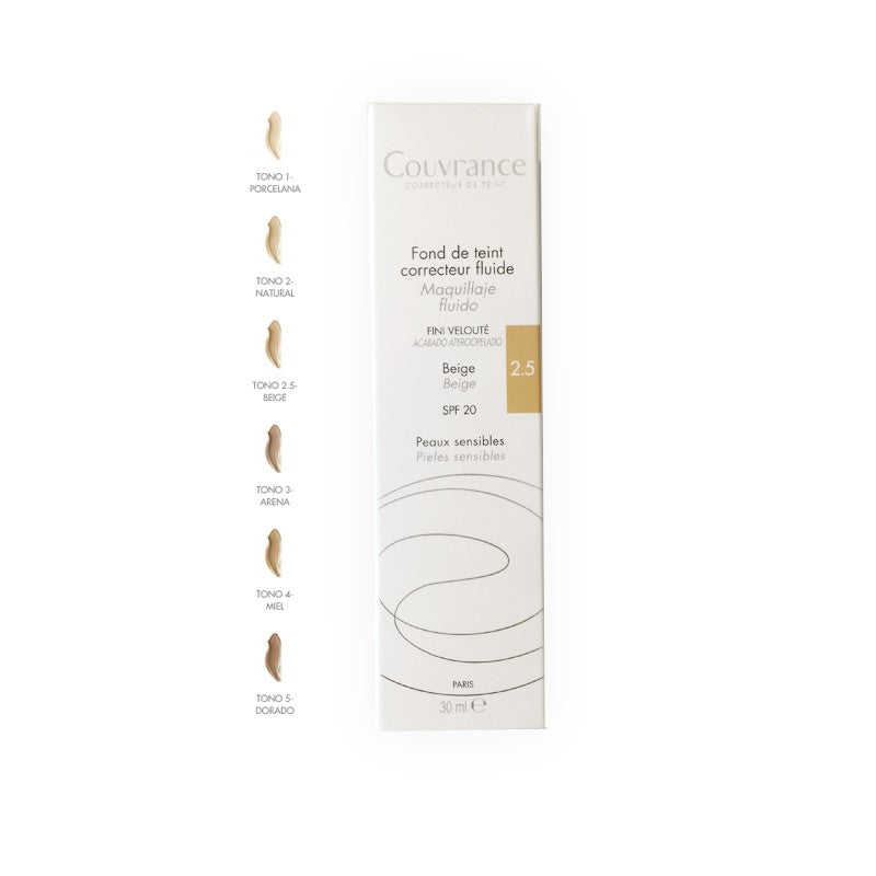 Avène Couvrance Maquillaje Fluido Beige Nº2,5 SPF20-2
