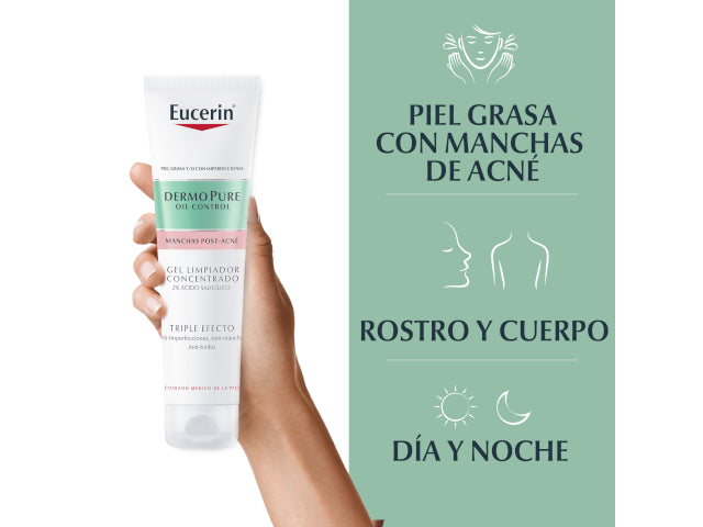 EUCERIN Dermopure Gel Nettoyant Concentré Triple Effet 150 ml