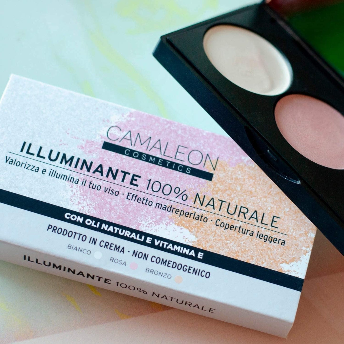 Camaleon Iluminador 100%Natural Paleta 3 Colores-3