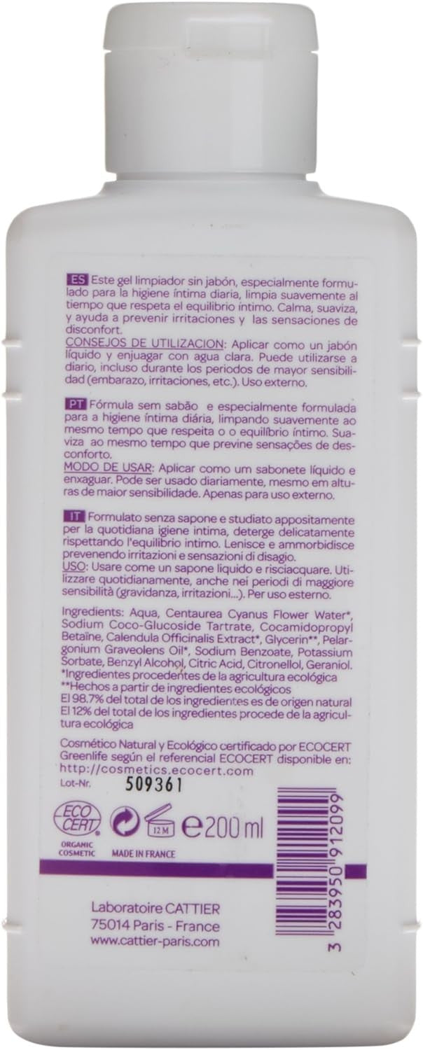 Cattier Gel Suave Cuidado Delicado 200 Ml-2
