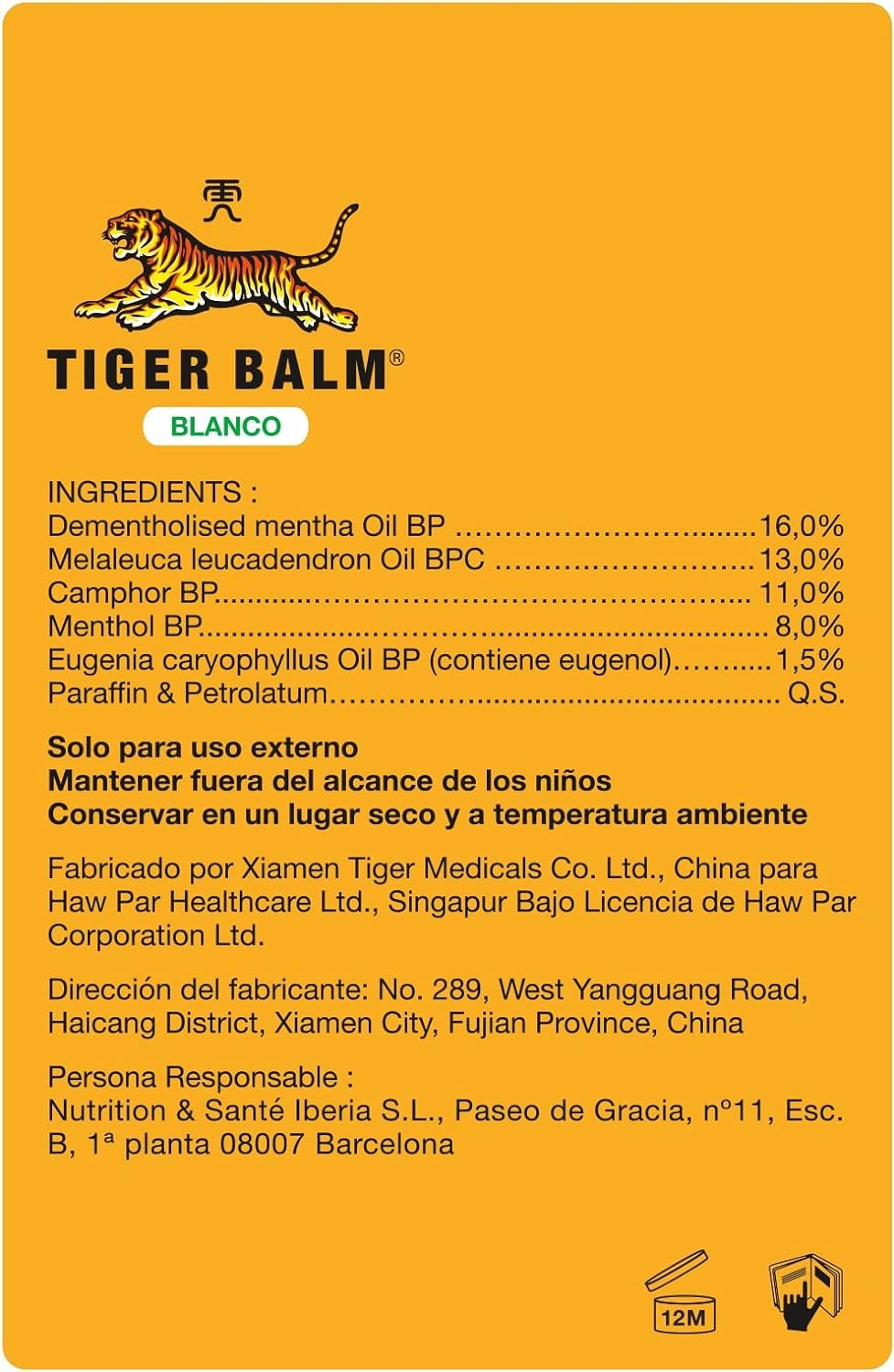 Dietisa Tigre Blanco Balsamo 20 Gr-2