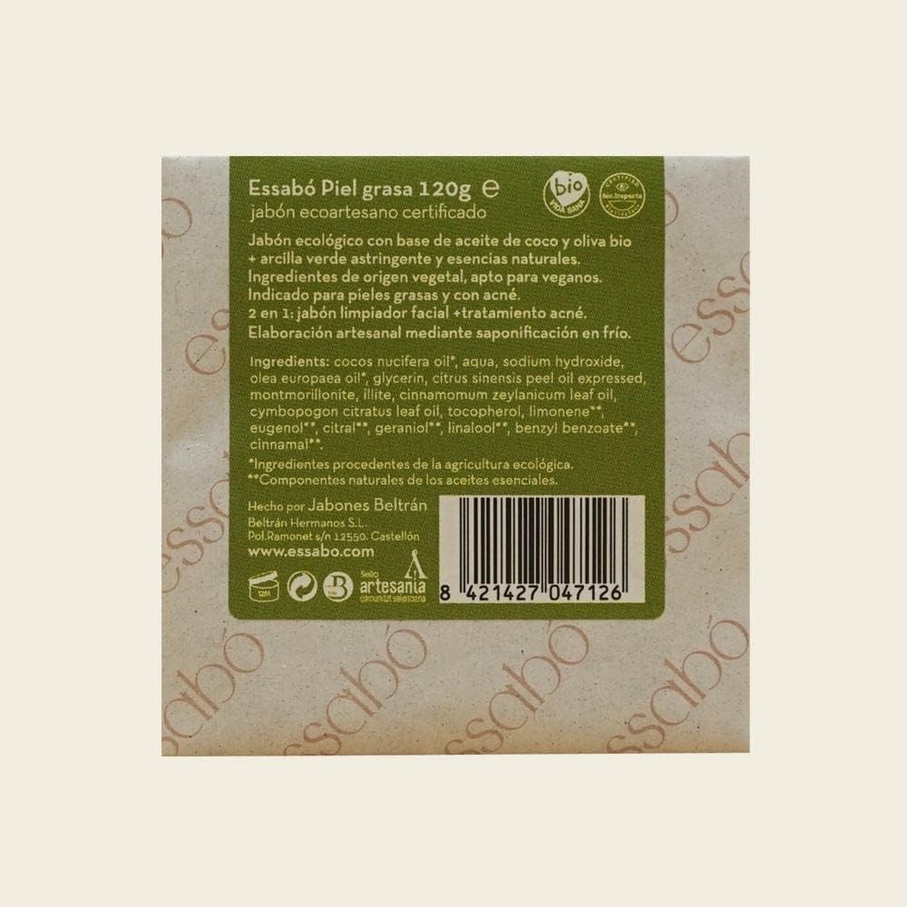 Essabo Eco Jabon Ecologico Piel Grasa Y Acne 120 Gr-3