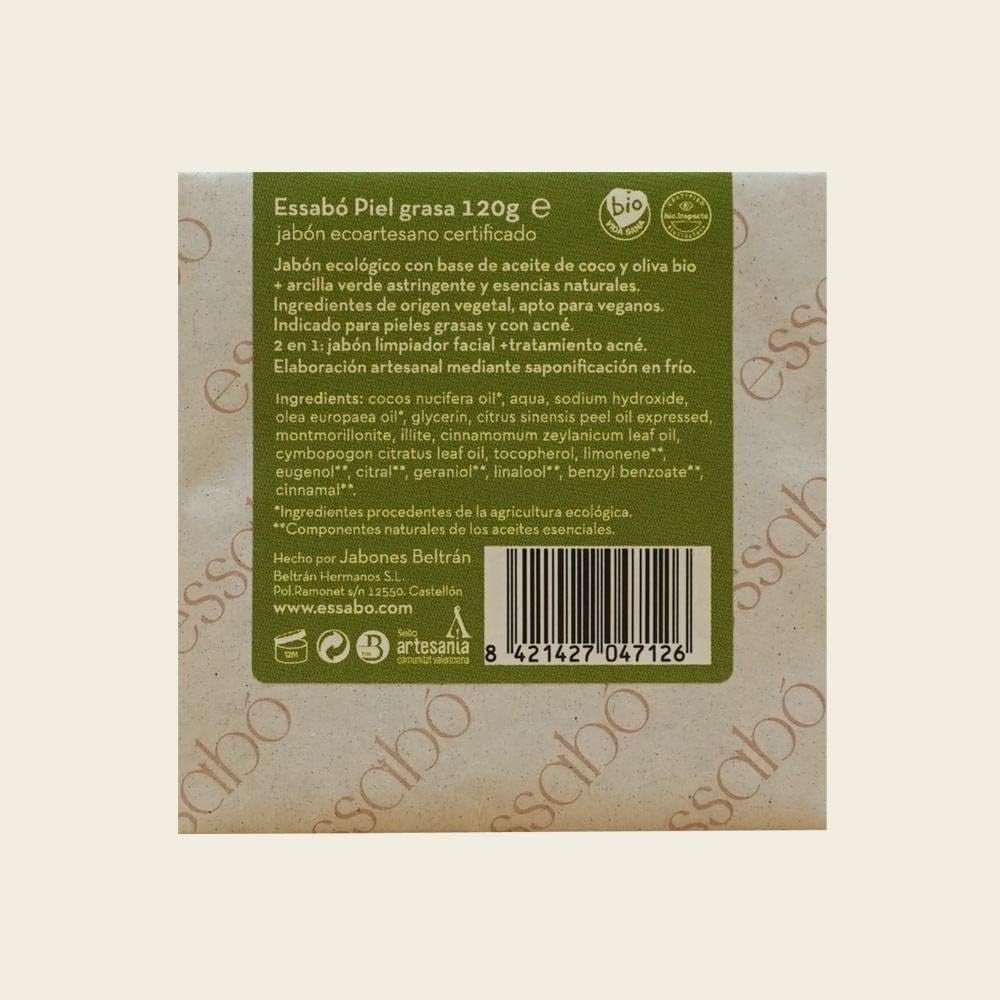 Essabo Eco Jabon Ecologico Piel Grasa Y Acne 120 Gr-4
