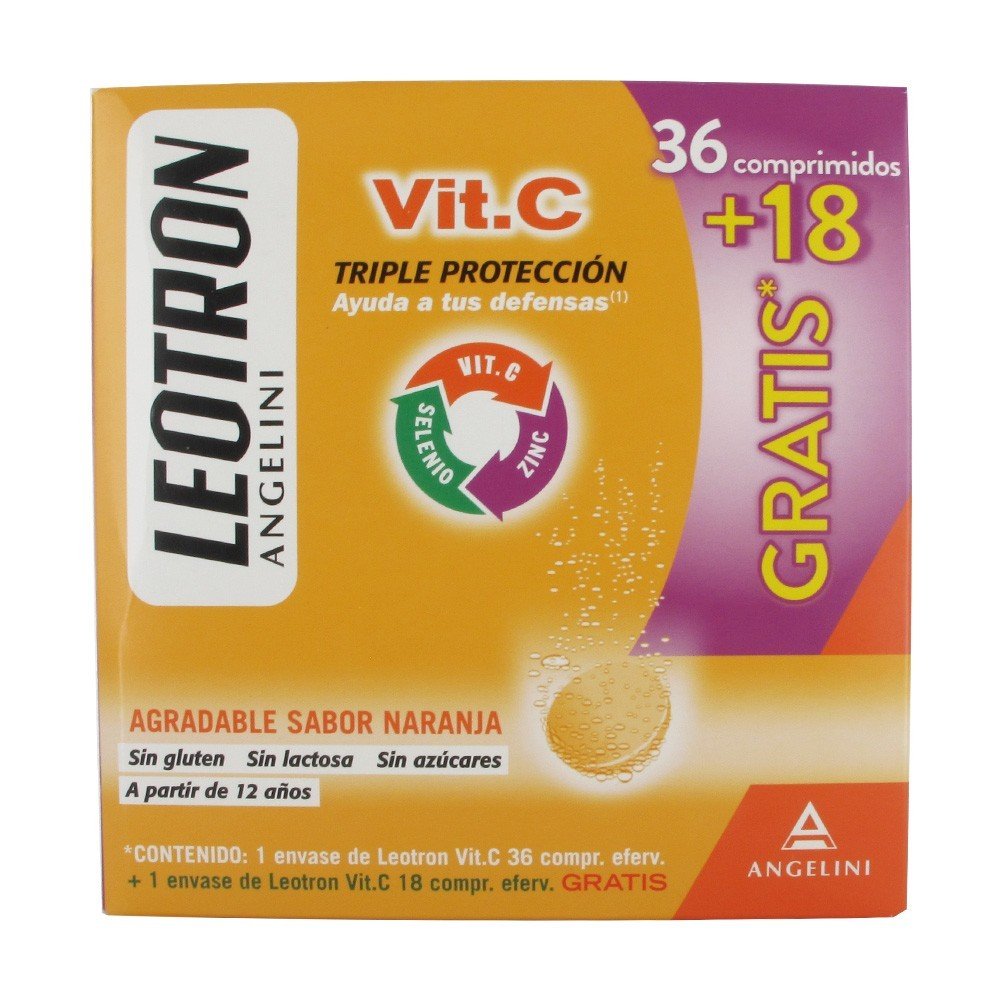 LEOTRON Vitamina C 36 comprimidos + 18 GRATIS-5