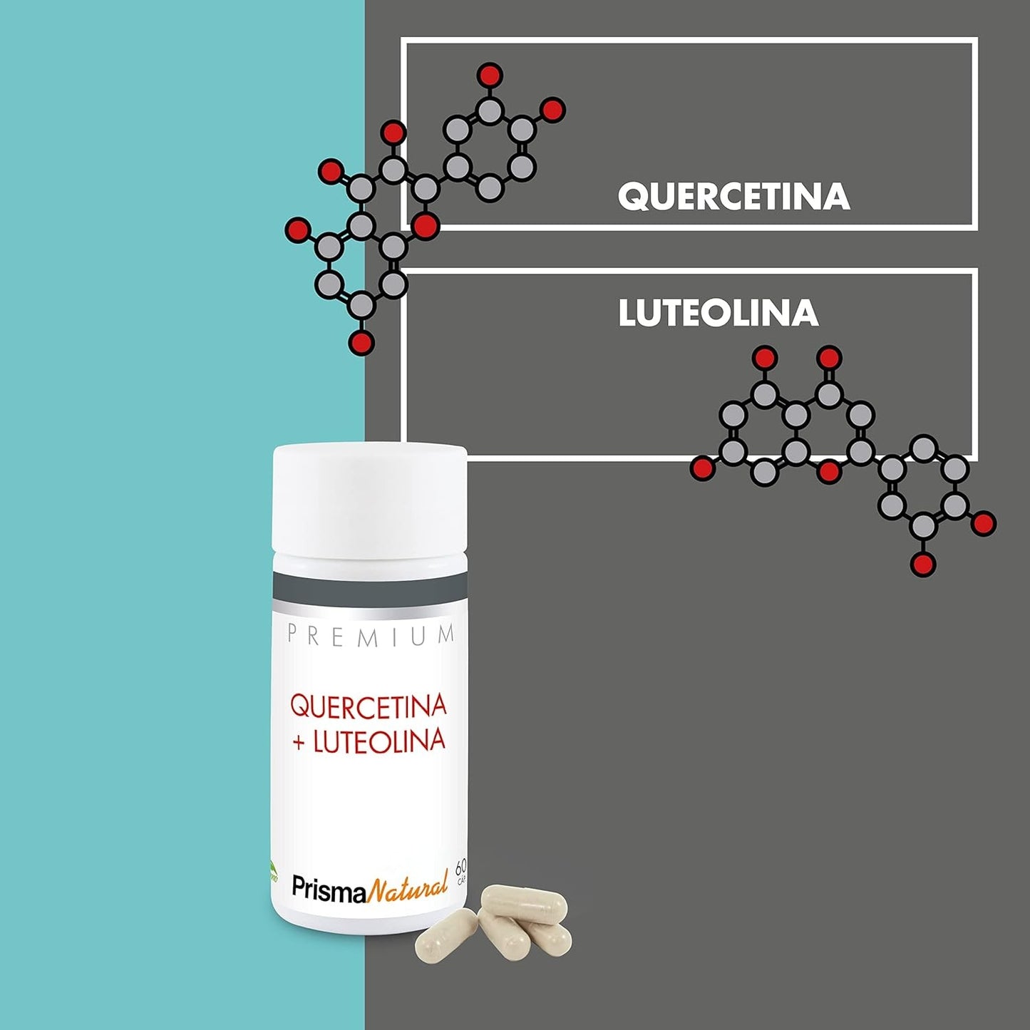 Prisma Premiun Quercitina + Luteolina 60 Caps 337Mg-3