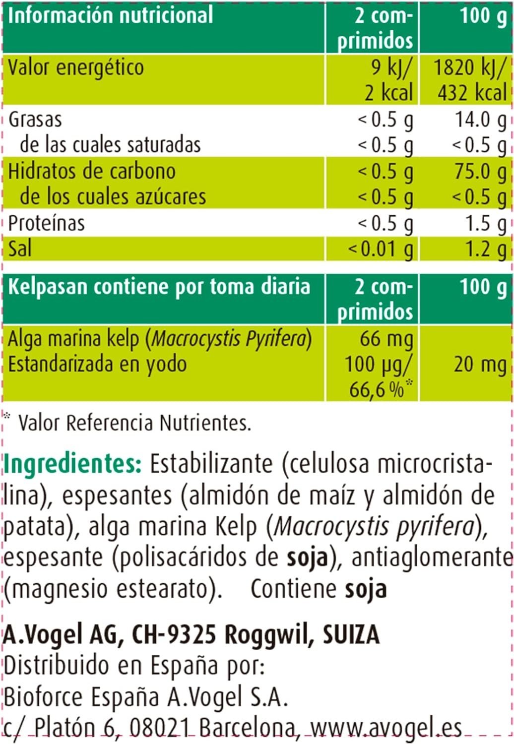 A.Vogel - Bioforce Kelpasan 120 Comp-5