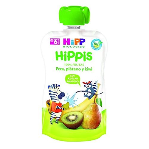 Hipp Pouches De Pera Platano Y Kiwi Bio 100 G-1