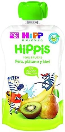 Hipp Pouches De Pera Platano Y Kiwi Bio 100 G-2