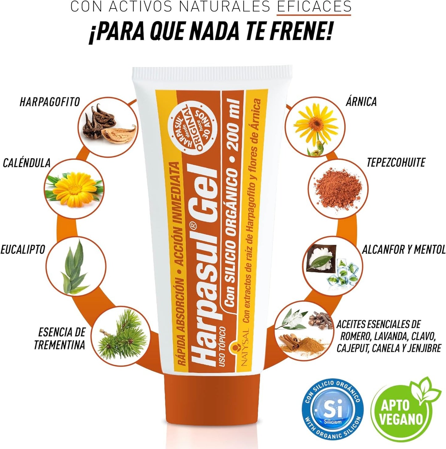 Natysal Harpasul Gel C/ Silicio 200 Ml-2