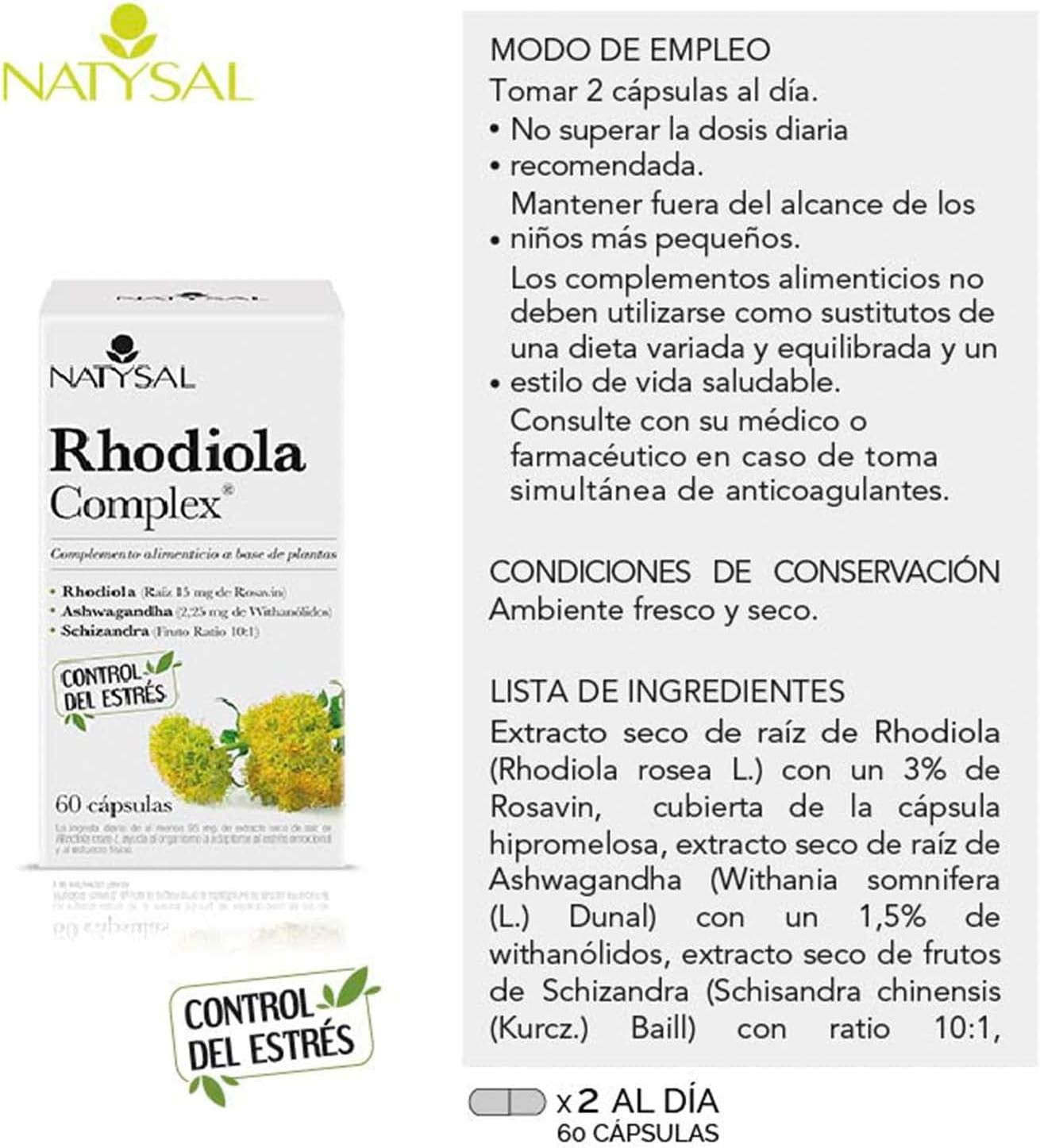 Natysal Rhodiola Complex 60 Caps-4