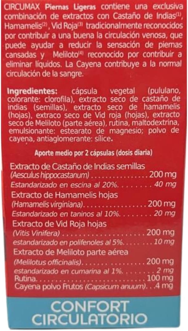Vaminter Circumax Piernas Ligeras 60 Cap Vegetales-3
