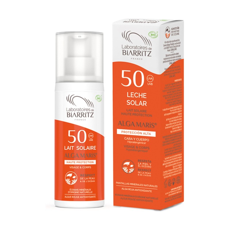 Lab Biarritz Leche Solar Spf50 Alga Maris 100 ml-1