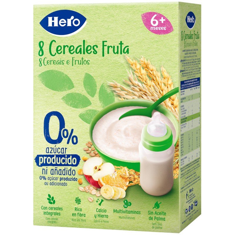 Hero Papila 8 Cereales Fruta 340g-1