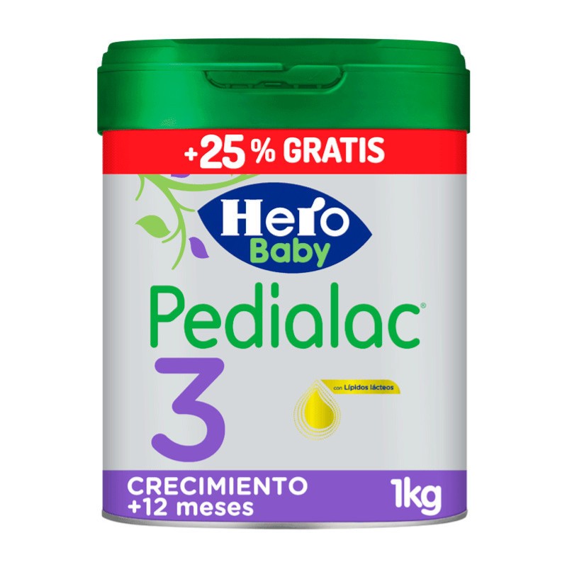 Hero Pedialac Leche 3 Crecimiento 800g + 25%-1