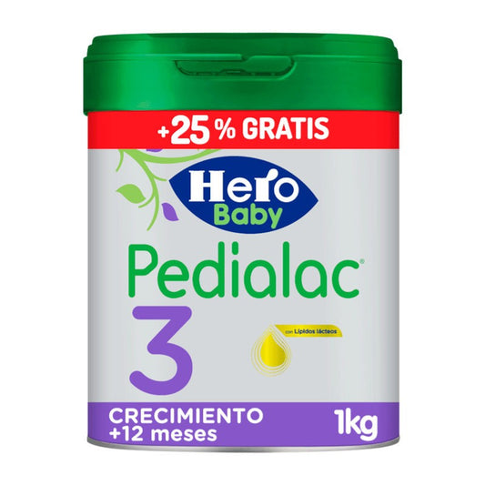 Hero Pedialac Leche 3 Crecimiento 800g + 25%-1