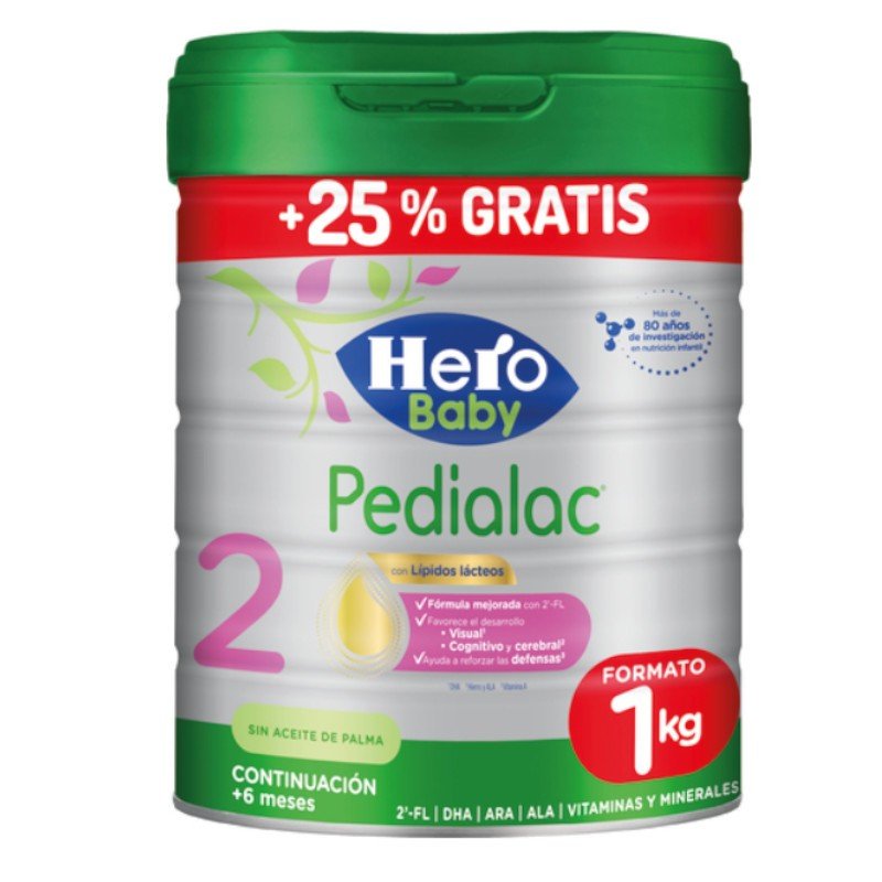 Hero Pedialac Leche 2 Continuación 800g + 25%-1