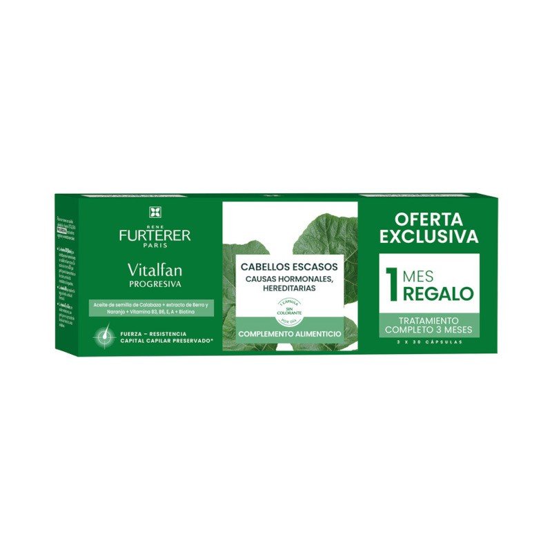 RENE FURTERER Vitalfan Anticaída Progresiva 60 Cápsulas + 30 GRATIS-1