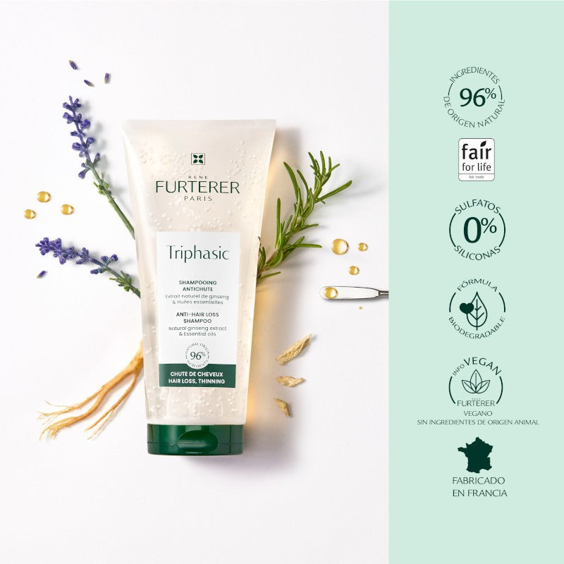 RENE FURTERER Triphasic Champú Estimulante Anticaída 200 ml-4