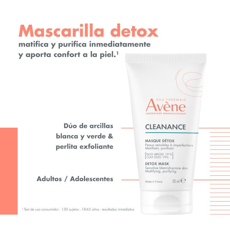 Avène Cleanance Mascarilla Detox 3 en 1 50ml-2