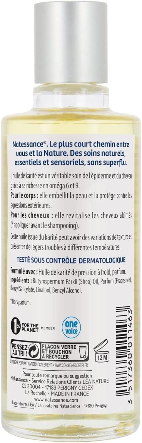 Natessance Aceite De Karite Natural Puro 100 ml-2