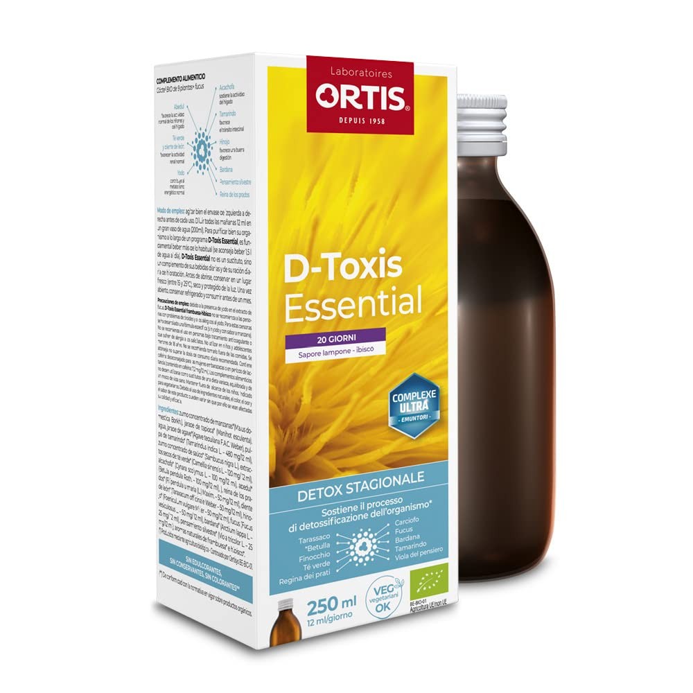Ortis D-Toxis Essential Frambuesa Hibisco Bio 250 ml-1